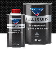 SOLID PROF FULLER UHS GREY (800 + 200 мл) - акрил.грунт 4+1, цв: серый  (в комп. с отв.)