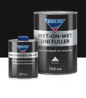 SOLID PROF WET-ON-WET WHITE UNI FULLER (750+250мл.) - грунт мокрый по мокрому 3+1, Белый