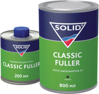SOLID FULLER HS-грунт наполнитель 4+1 (серый) (800+200мл)