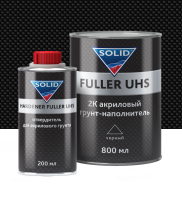 SOLID PROF FULLER UHS BLACK (800 + 200 мл) - акрил.грунт 4+1, цв: черный (в комп. с отв.)