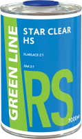 GREEN LINE Лак STAR CLEAR HS 2:1, 1000 мл + 500мл отвердитель