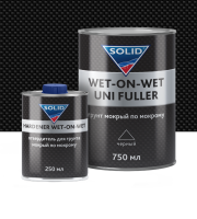 SOLID PROF WET-ON-WET BLACK UNI FULLER (750+250мл.) - грунт мокрый по мокрому 3+1, черный