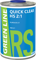 GREEN LINE Лак QUICK CLEAR HS 2*1 (1000+500мл)+silikone remover 1000мл
