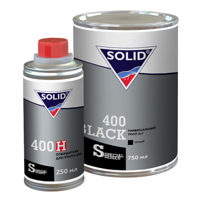 SOLID 400 BLACK-универсальный грунт 3+1черный (750+250мл)