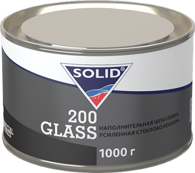 SOLID GLASS 200-наполнительная шпатлевка усиленная стекловолокном 1000гр