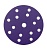 Шлиф круг на плёнке Bora1 125мм на липучке P220 8отв. фиолетовый Deerfos