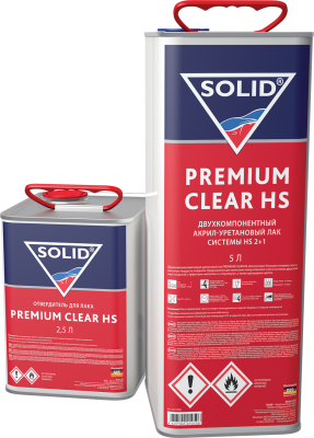 SOLID Premium Clear акрил-уретановый лак HS 7,5л