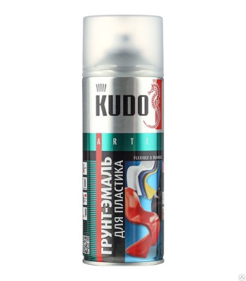 KUDO  Грунт-спрей  для пластика Серый  520мл