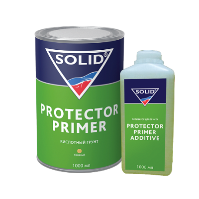 Solid PROFESSIONAL LINE PROTECTOR PRIMER-кислотный грунт 1+1(бежевый) 1000мл+1000мл