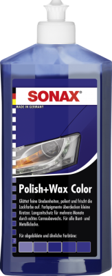 SONAX Цветной полироль с воском (голубой) NanoPro 0.5л.