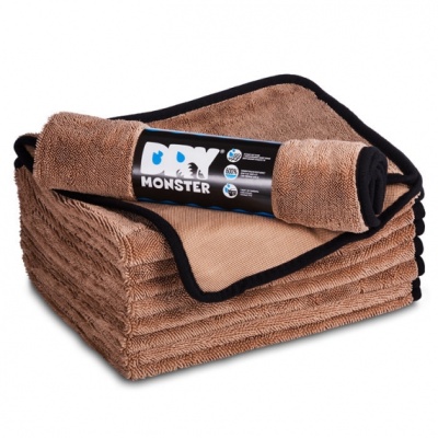 Dry Monster Towel BN Полотенце для сушки . Коричневое  50*60см (крученная петля) DM5060