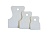 Набор шпателей Stayer резиновые, белые, 3 шт, 40,6