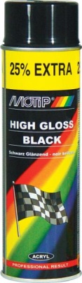 Motip Краска черный глянец 500 мл